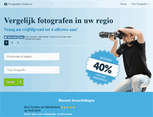 Tablet Screenshot of fotografen-vinden.nl